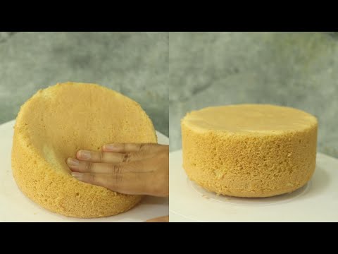 Basic Vanilla Sponge Cake Recipe | How To Make Vanilla Sponge Cake | 3 Egg Cake | 1.5 Pound Cake