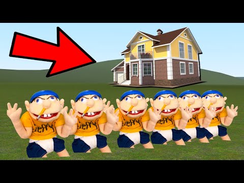 JEFFY VS HOUSES! (BIRDIE RAGES) - Garry's mod Sandbox