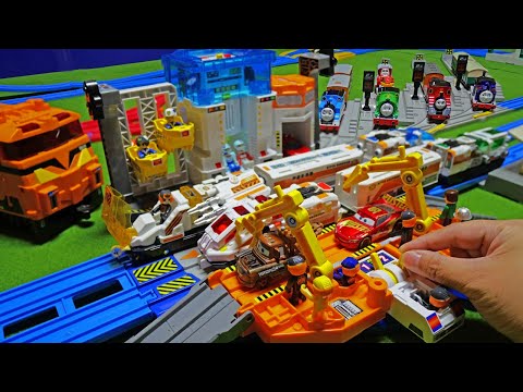 Plarail Shinkansen ☆ Hyper Guardian Giant Rotating Station & Thomas the Tank Engine and Rail Depot