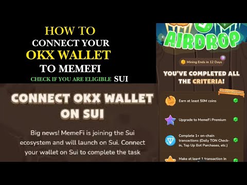 How to Connect Memefi to OKX Wallet on Sui? | Earn 25,000,000 Coins Instantly #memefi #okxwallet