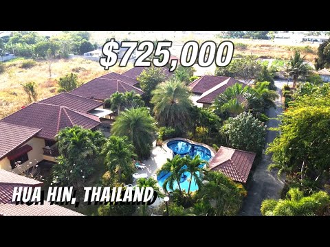 House with 4 Guest Cottages on Almost 7 Rai of Land in Hua Hin, Thailand