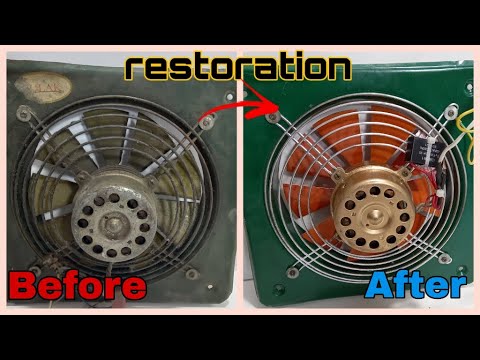 Restore Very Rusty Exhaust FAN || Rehabilitate Step by Step || An Amazing Transformation