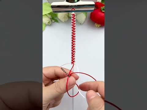 Pattern flat knots, rope braiding skills sharing, simple hand rope braiding, simple braiding han