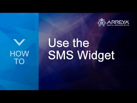 How To: Use the SMS Widget