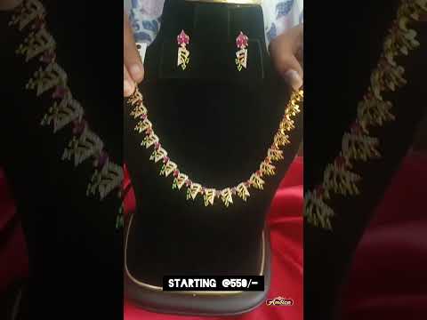 #1gramgold #shortharams #ambicafashionjewellery #codavailable 🛍️DM for Orders☎️6301661174