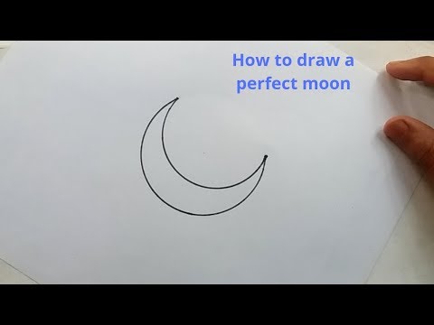 How to draw a perfect moon.