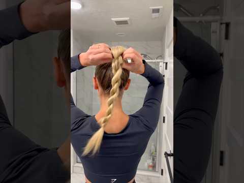 Gym Hairstyle of the Day #grwm #hairtutorial #teacherstyle #gymshark