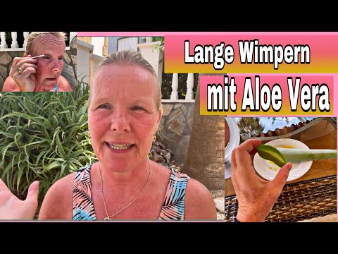 Lange,dichte Wimpern nur mit Aloe Vera | Neues Videotagebuch, neues Experiment