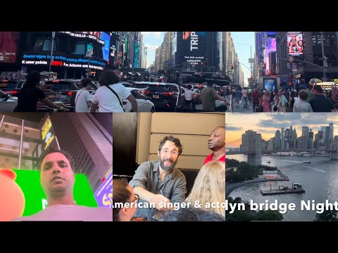 Time Square in New York city 2023 | Manhattan NYC | Josh Groban  singer & actor