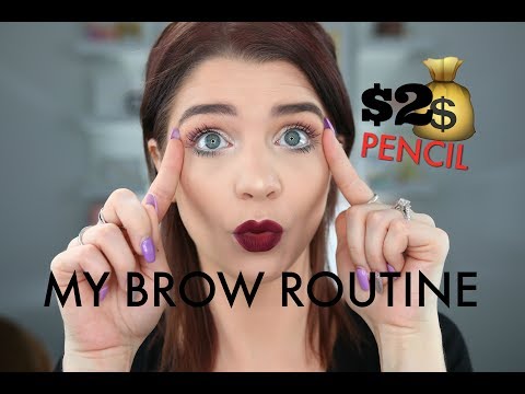 $2 BROWS!! MY EASY BROW ROUTINE & EYEBROW TUTORIAL FOR BEGINNERS | MAKEUPMOLLY