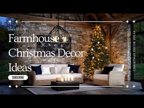 Farmhouse Christmas Decoration Ideas Living Room | Perfect Ideas for Holiday Season