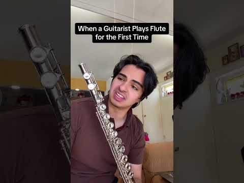 When a GUITARIST plays FLUTE for the FIRST TIME 🤪