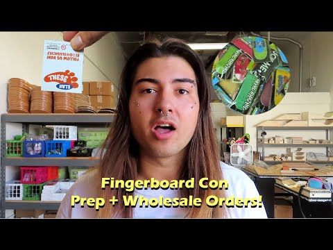 VLOG 13- Prep for Fingerboard Con, Packing Wholesale Orders, & Unboxing BlackRiver! #techdeck