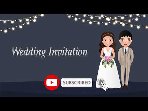 wedding invitation background template in kannada | wedding invitation video kannada