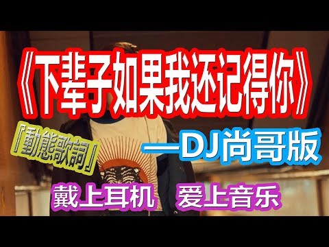 YouTube音乐|戴上耳机《下辈子如果我还记得你》——尚哥【DJ版本】配『動態歌詞Lyrics』