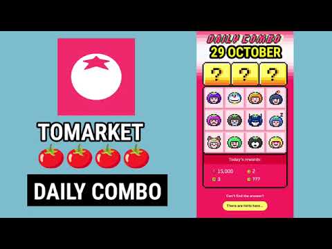 🍅Tomarket Airdrop Combo 29 October || Tomarket Daily Combo Today || Tomarket Secret Combo Today