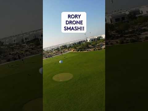 Rory McIlroy Hits Drone Out Of The Sky 🚀