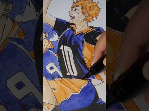 Haikyuu shôyô Hinata & Tobio Kageyama #youtubehighfive #anime #animeart #shorts