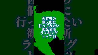 佐賀県の個人的に行ってみたい観光名所ランキング#地理系を終わらせない #47都道府県企画