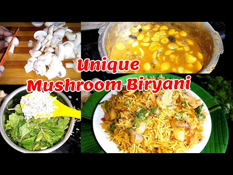 Unique Mushroom Biryani 😋| Mushroom Pulao | Mushroom Recipes | One Pot Recepie మష్రూమ్ బిర్యానీ