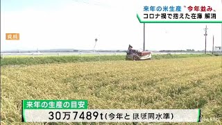 ２０２４年宮城県の米の生産量　２０２３年並みの３０万トン余り