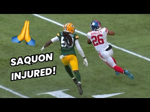 Saquon Barkley INJURED after this tackle | Packers Vs Giants NFL Week 5 2022