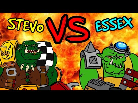 Orks vs Orks 1000 point 40k Battle Report - Da Warboss League 2024 - Round 2 - 6+ Stevo vs Essex