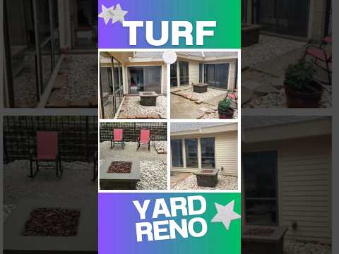 Turf Yard Renovation #shorts #yard #renovation #turf