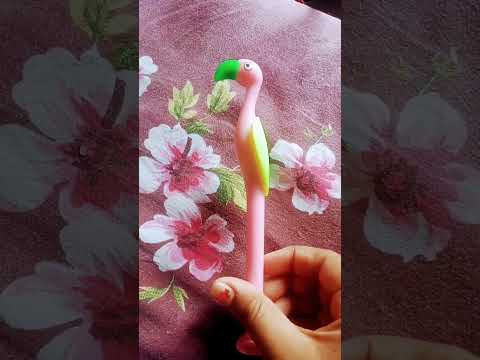 unboxing of cute parrot pen