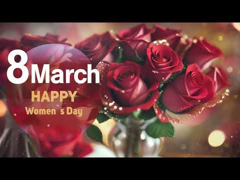 💖8 MARCH💖Happy Women's Day!💖4k Best Animated Greeting Card for you!