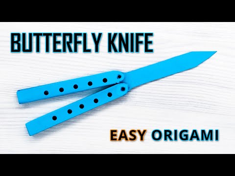 Making a BUTTERFLY KNIFE out of Paper  - a DIY Crafting a Balisong Mockup