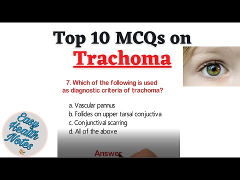 Top 10 Important Multiple Choice Questions (MCQs) on Trachoma for health exams