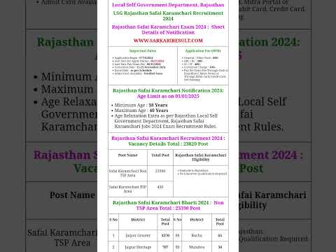 How to Fill Rajasthan Safai Karamchari Exam Online Form 2024#karanbabuofficial800 #exam #satisfying