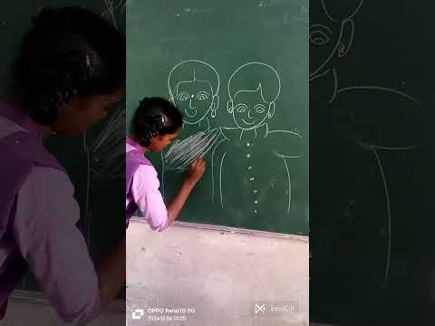 Art of amma, nanna by students 👌👌🌹#ytshorts #artshorts 😍😍