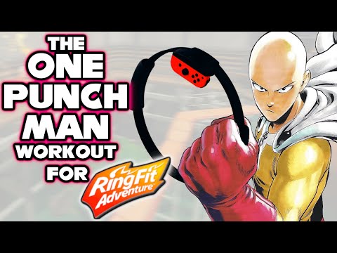 One Punch Man Workout in Ring Fit Adventure! (Playlists And Alternate Moves)