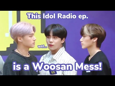 What was WOOSAN's F***ING problem in this Idol Radio episode??