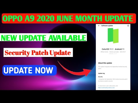 OPPO A9 2020 JUNE MONTH UPDATE AVAILABLE #oppoa92020