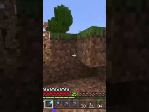 34 seconds of me shoveling dirt in Minecraft! (Satisfying) #shorts #short #minecraft #viral