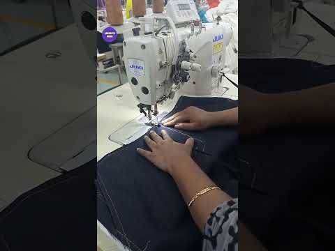 Garments factory sewing section.