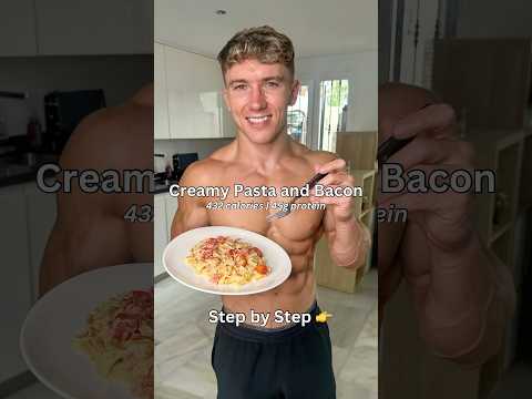 SUPER low calorie pasta recipe for weight loss (45g protein) 🤯 #easyrecipe #weightloss #healthydiet