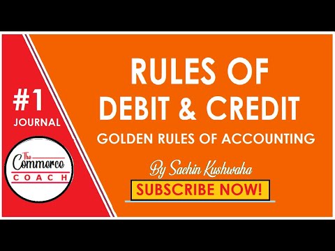 Golden Rules of Accounting (HINDI) | CA  Foundation  CMA FOUNDATION CS FOUNDATION | Class 11th