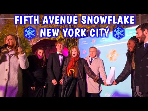 ❄️ Fifth Avenue SNOWFLAKE 2024 with Angel Blue, Shannan Ferry, Chef Daniel Boulud Christmas NYC LIVE