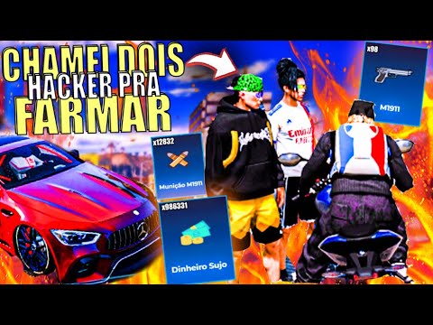 juntei DOIS H4CKER PARA FARMAR com MOD MENU GTA RP