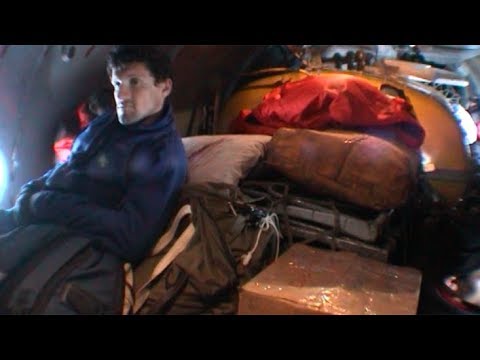 Expeditionaries on the plane towards Sredny - Geographic North Pole 2002 expedition