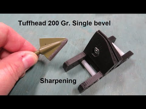 Tuffhead single bevel sharpening and sharpness test