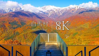 [Miraculous three-tiered autumn leaves] 15 spectacular autumn views in Hakuba Village - JAPAN in8K