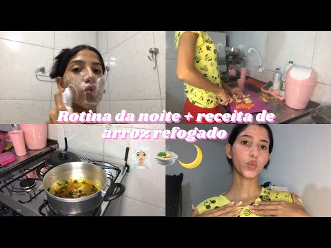 Uma NOITE COMIGO || sckin care + receita 🌙🍲🧖🏼‍♀️