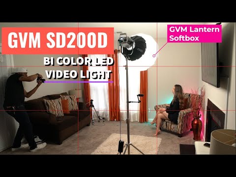 GVM SD200D Bi Color 200w LED COB Light