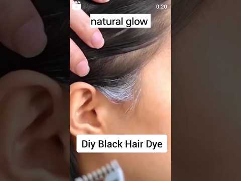 Homemade Hair Dye For Natural Black Hair | Get Rid Of Grey Hair #haircare #shorts #shortvideo