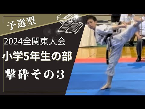 【茶帯】撃砕その3・空手・型[Brown Belt] Gekisai Part 3, Karate, Kata [Коричневый пояс] 2024年3月全関東大会・小学5年予選型